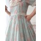 Miss Point Goose's Flower Basket Square Collar JSK(Reservation/3 Colours/Full Payment Without Shipping)